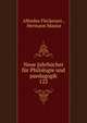Neue Jahrbcher fr Philologie und paedagogik. 122, Alfredus Fleckeisen , Hermann Masius 