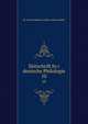 Zeitschrift fur deutsche Philologie. 10, dr. ernst hopfner and dr. julius zacher 