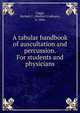 A tabular handbook of auscultation and percussion. For students and physicians, Clapp, Herbert C. (Herbert Codman), b. 1846 