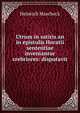 Utrum in satiris an in epistulis Horatii sententiae inveniantur crebriores: disputavit ., Heinrich Mascheck 