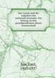 Das wesen und die aufgaben der nationalo?konomie. Ein beitrag zu den grundproblemen dieser wissenschaft, Sax, Emil, 1845-1927 