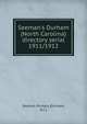 Seeman`s Durham (North Carolina) directory serial. 1911/1912, Seeman Printery (Durham, N.C.) 
