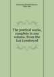 The poetical works, complete in one volume. From the last London ed, Browning Elizabeth Barrett 