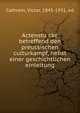 Actenstu?cke betreffend den preussischen culturkampf, nebst einer geschichtlichen einleitung, Cathrein, Victor, 1845-1931, ed 