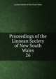 Proceedings of the Linnean Society of New South Wales. 26, Linnean Society of New South Wales 