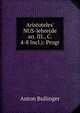 Aristoteles' NUS-lehre(de an. III., C. 4-8 Incl.): Progr, Anton Bullinger 