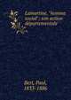 Lamartine, "homme social"; son action d?partementale, Bert, Paul, 1833-1886 