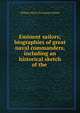Eminent sailors; biographies of great naval commanders, including an historical sketch of the ., Adams, W. H. Davenport 