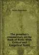 The preacher's commentary on the Book of Ruth: With Critical and Exegetical Notes, Walter Baxendale 