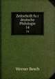 Zeitschrift fur deutsche Philologie. 14, Werner Besch 