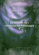 Zeitschrift fur romanische Philologie. 6, Max Pfister 