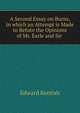 A Second Essay on Burns, in which an Attempt is Made to Refute the Opinions of Mr. Earle and Sir ., Edward Kentish 