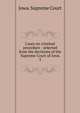 Cases on criminal procedure : selected from the decisions of the Supreme Court of Iowa. 3, Iowa. Supreme Court 