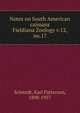 Notes on South American caimans. Fieldiana Zoology v.12, no.17, Schmidt, Karl Patterson, 1890-1957 