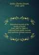 Historical records of the family of Leslie from 1067 to 1868-9, collected from public records and authentic private sources. 1, Leslie, Charles Joseph, 1785-1870 