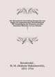 Die konomische Entwicklung Europas bis zum Beginn der kapitalistischen Wirtschaftsform. Mit Genehmigung des Verfassers aus dem Russichen bersetzt von Leo Motzkin. 2, Kovalevskii?, M. M. (Maksim Maksimovich), 1851-1916 