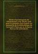 R?cits d'un bourgeois de Valenciennes (14e si?cle); pub. pour la premi?re fois d'apr?s un manuscrit de la biblioth?que de l'Arsenal ? Paris par m. le baron Kervyn de Lettenhove, Acad?mie royale des sciences, des lettres et des beaux-arts de Belgique,Biblioth?que de l'Arsenal,Kervyn de Lettenhove, Joseph Marie Bruno Constantin, baron, 1817-1891 