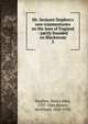 Mr. Serjeant Stephen's new commentaries on the laws of England : partly founded on Blackstone, Stephen, Henry John, 1787-1864 