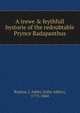 A trewe & feythfull hystorie of the redoubtable Prynce Radapanthus, Repton, J. Addey (John Addey), 1775-1860 
