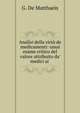 Analisi della virt? de medicamenti: ossai esame critico del valore attribuito da' medici ai ., G. de Matthaeis 