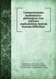Commentationes mathematico-philologicae tres: sistentes explicationem duorum locorum difficilium ., Karl Brandan Mollweide, Plato , Lucius Junius Moderatus Columella , Vitruvius Rufus , Epaphroditus, Virgil 