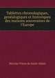 Tablettes chronologiques, gen?alogiques et historiques des maisons souveraines de l'Europe, Nicolas Viton de Saint-Allais 