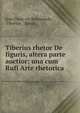 Tiberius rhetor De figuris, altera parte auctior: una cum Rufi Arte rhetorica, Jean Franc?ois Boissonade, Tiberius , Rufus 