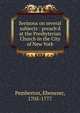 Sermons on several subjects : preach'd at the Presbyterian Church in the City of New York, Pemberton, Ebenezer, 1705-1777 
