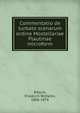 Commentatio de turbato scenarum ordine Mostellariae Plautinae microform, Ritschl, Friedrich Wilhelm, 1806-1876 