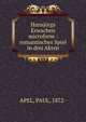 Hansj?rgs Erwachen microform : romantisches Spiel in drei Akten, APEL, PAUL, 1872- 