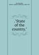."State of the country.", Breckinridge, Robert J. (Robert Jefferson), 1800-1871 