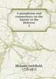 A paraphrase and commentary on the Epistle to the Hebrews. 2, McLean, Archibald, 1733-1812 