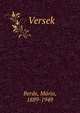 Versek, Berde, M?ria, 1889-1949 
