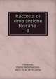 Raccolta di rime antiche toscane . 3, Villarosa, Pietro Notarbartolo, duca di, d. 1843, comp 