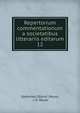 Repertorium commentationum a societatibus litterariis editarum. 12, I[eremias] D[avid ] Reuss, J. D. Reuss 