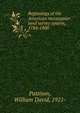 Beginnings of the American rectangular land survey system, 1784-1800, Pattison, William David, 1921- 