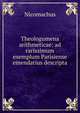 Theologumena arithmeticae: ad rarissimum exemplum Parisiense emendatius descripta, Nicomachus 