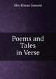 Poems and Tales in Verse, Mrs ?neas Lamont 