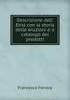 Descrizione dell' Etna con la storia delle eruzioni e il catalogo dei prodotti, Francesco Ferrara 