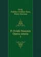 P. Ovidii Nasonis Opera omnia. 1, Publius Ovidius Naso 