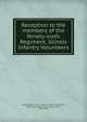 Reception to the members of the Ninety-sixth Regiment, Illinois Infantry Volunteers, United States. Army. Illinois Infantry Regiment, 96th (1862-1865),Smith, John Corson, 1832-1911 