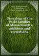 Genealogy of the Parke families of Massachusetts, additions and corrections, Parks, Frank Sylvester, b. 1861,Parks, Frank Sylvester, b.1861 