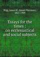 Essays for the times : on ecclesiastical and social subjects, Rigg, James H. (James Harrison), 1821-1909 