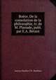 Boece. De la consolation de la philosophie, tr. de M. Planude, publ. par E.A. Betant, Anicius Manlius T. S. Boethius 