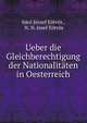 Ueber die Gleichberechtigung der Nationalitaten in Oesterreich, Eotvos Jozsef 