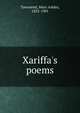 Xariffa's poems, Townsend, Mary Ashley, 1832-1901 