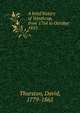 A brief history of Winthrop, from 1764 to October 1855, Thurston, David, 1779-1865 