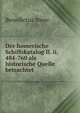 Der homerische Schiffskatalog Il. ii. 484-760 als historische Quelle betrachtet, Benedictus Niese 