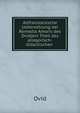 Altfranzoesische Uebersetzung der Remedia Amoris des Ovid(ein Theil des allegorisch-didactischen ., Publius Ovidius Naso 