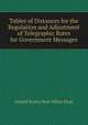 Tables of Distances for the Regulation and Adjustment of Telegraphic Rates for Government Messages, United States Post Office Dept 
